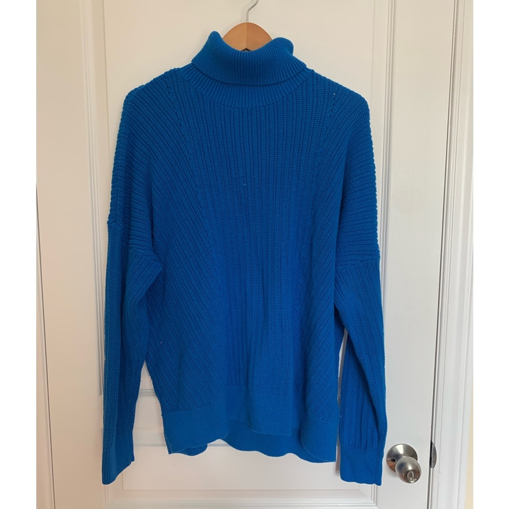 Oversized royal blue sweater